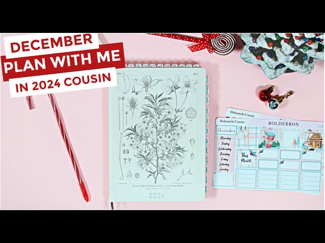 Plan with Me: December Hobonichi Cousin Monthly Setup  ⭐  Monthly Plans, Goals and More!
