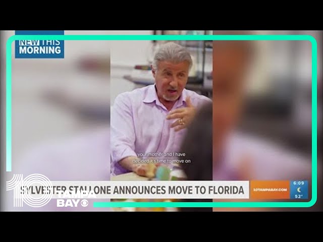 Sylvester Stallone announces permanent move to Florida