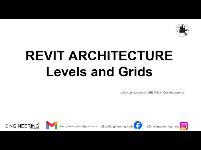 REVIT #ARCHITECTURE//LEVELS AND GRIDS// BASIC TO ADVANCED #REVIT COURSE PART 3