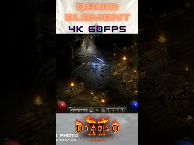Diablo 2 Resurrected - Druid Element 4k 60fps #short #diablo #twitch