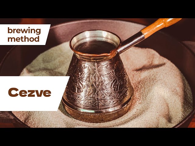 The method of brewing coffee in a cezve