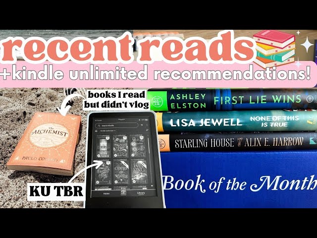 RECENT READS + KINDLE UNLIMITED BOOK RECOMMENDATIONS! (using my TBR jar, book wrap-up) #booktube