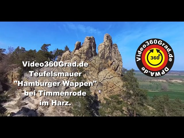 Video360Grad.de - Teufelsmauer "Hamburger Wappen" bei Timmenrode im Harz.