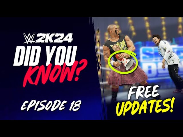 WWE 2K24 Did You Know?: Free Updates, Bonus Content, New Weapons & More! (Episode 18)
