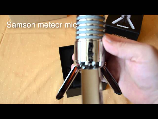samson meteor mic unboxing und test German/Deutsch