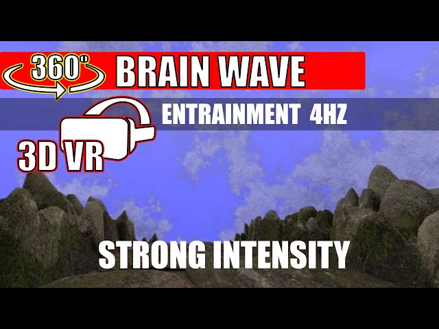 360 3D VR - 4HZ Brain Wave Entrainment Video - Fantasy Song 1 - Strong