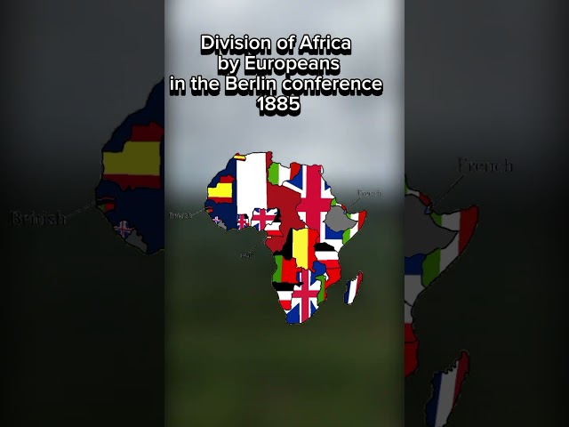 Division of Africa by Europeans in the Berlin conference (1885) #history #africa #colonialism