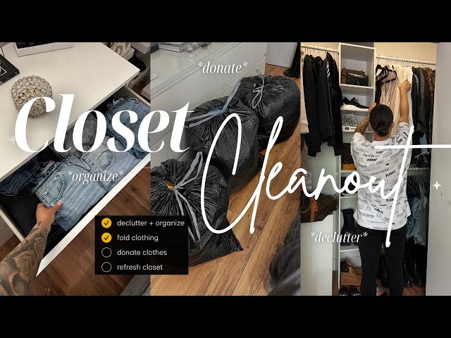 SUMMER CLOSET CLEAN OUT 2024 | declutter, organize, refresh & clean, getting rid of everything!