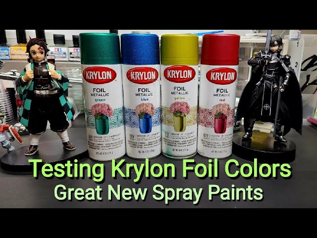 Testing Krylon Foil Color Spray Cans - Great New Colors