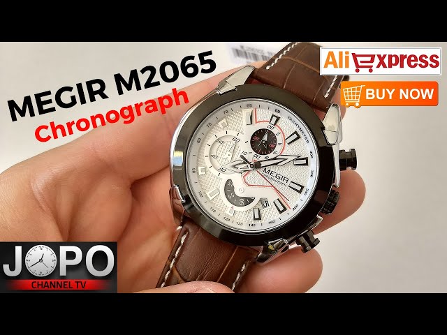 MEGIR M2065 Luxury Chronograph Watch│Megir Watch Review│Subtitles