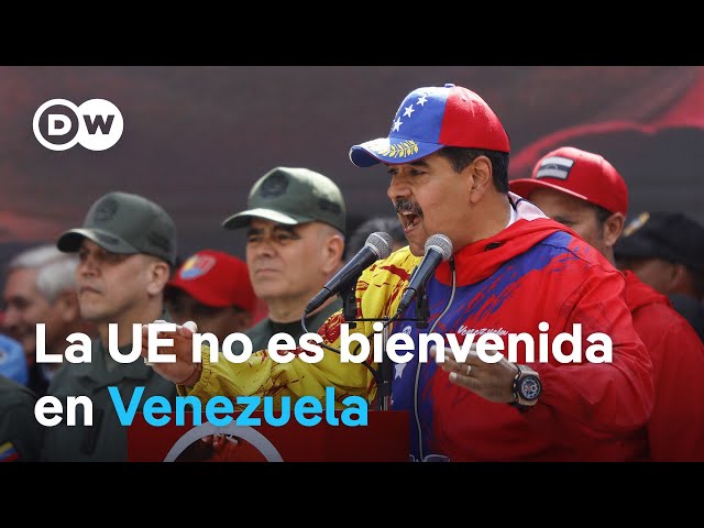 Venezuela ratifica que retira invitación a la UE como observadores en las presidenciales de julio.