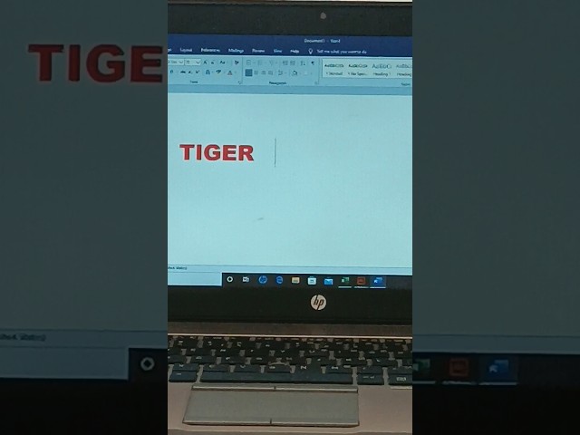 How to draw Tiger 🐯🐯 image in MS Word..? in Some clicks Magic of ms word...🤔