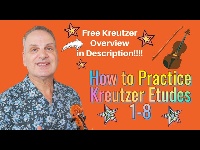 Kreutzer etudes 1-8 on VIOLA TUTORIAL | How to practice