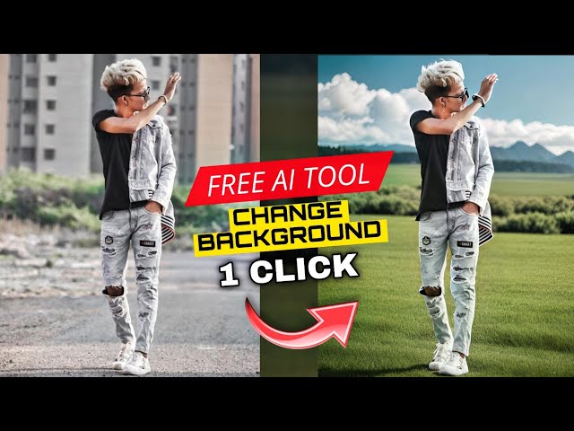 Easy Step To Change Background With Using AI TOOL | Photo Editing Tutorial