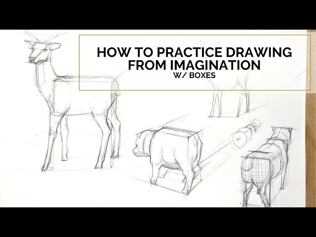 PRACTICE DRAWING FROM IMAGINATION: How to use boxes in perspective
