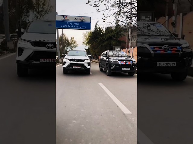 Fortuner😈& Black🖤 Fortuner😎 Driving🤙 Illegally😱 #youtubeshorts #fortuner #4x4 #driving