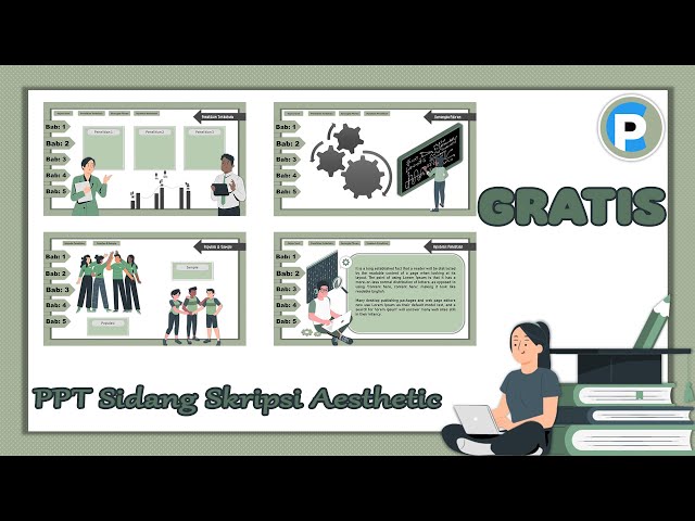 PPT Presentasi Sidang Skripsi Aesthetic Gratis I Template Gratis Powerpoint Part 23