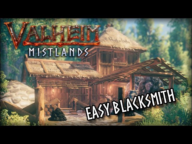 I Built an EASY Blacksmith in Valheim | Valheim Builds