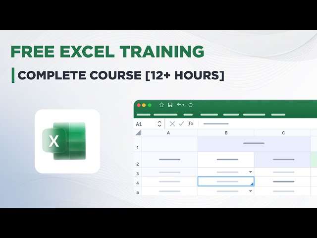 Free Excel Training - Complete Course [12+ Hours]
