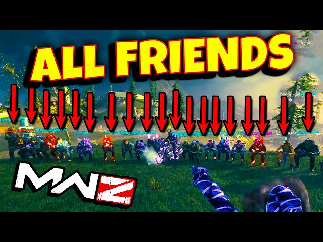 WORLD'S FIRST Full Lobby RED WORM Boss Fight (ALL PLAYERS WERE FRIENDS TOO) - Modern Warfare Zombies