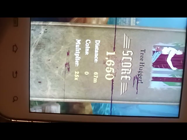 Playing some Temple Run on Samsung Galaxy Admire 4G Sound was glitch & Battery Empty