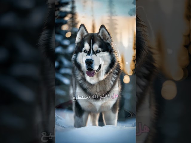 كلب الألاسكا مالاموت - مملكة الحيوان | ٤١ - Alaskan Malamute #shorts #facts