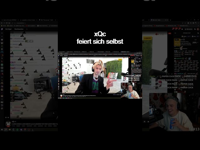 papaplatte und xqc -  wie er sich freut #papaplatte #twitchde #twitchgermany   #twitchdeutschland