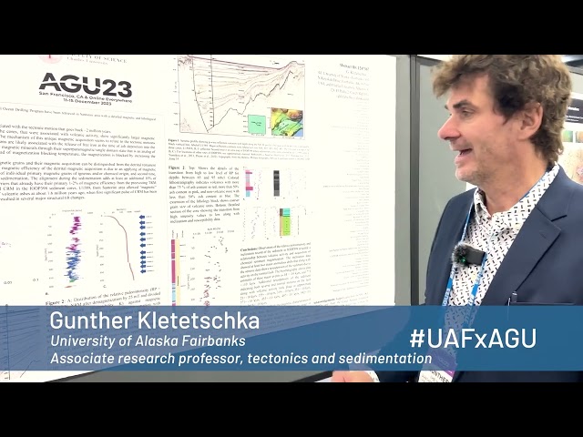 Gunther Kletetschka, tectonics and sedimentation, at AGU 2023