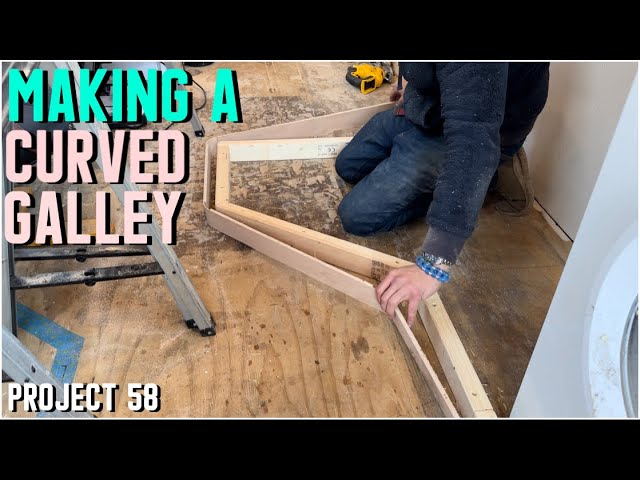 498. Making a CURVED galley for the narrowboat