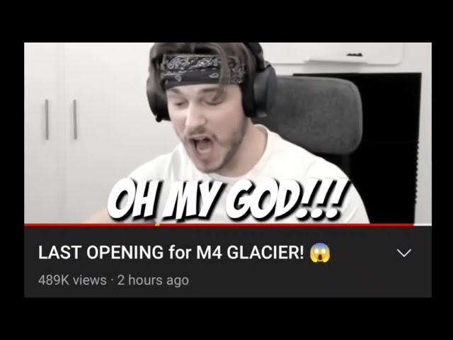 Crate opening for M4 glacier after watching Panda's video.Will I get M4 glacier on the last day ?🤔🥺
