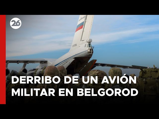 Rusia asegura tener pruebas sobre Ucrania respecto al derribo de un avión militar en Belgorod