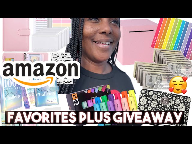 AMAZON CASH BUDGETING FAVORITES & NEW FINDS! GIVEAWAYS IN VIDEO! 🥰