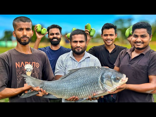 15Kg Giant Fish Recipe | Mango Fish Curry | Young Boys Cooking