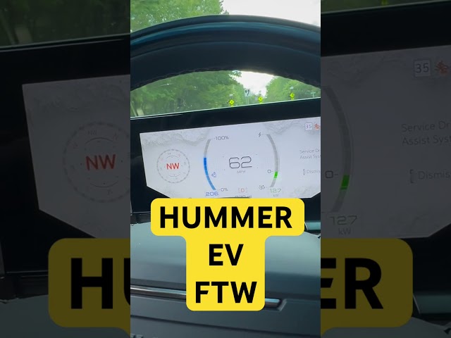 9000Lb Hummer EV is a beast. #hummerev #hummer #ev #electriccar #850hp #crabwalk #airride #tank #gmc
