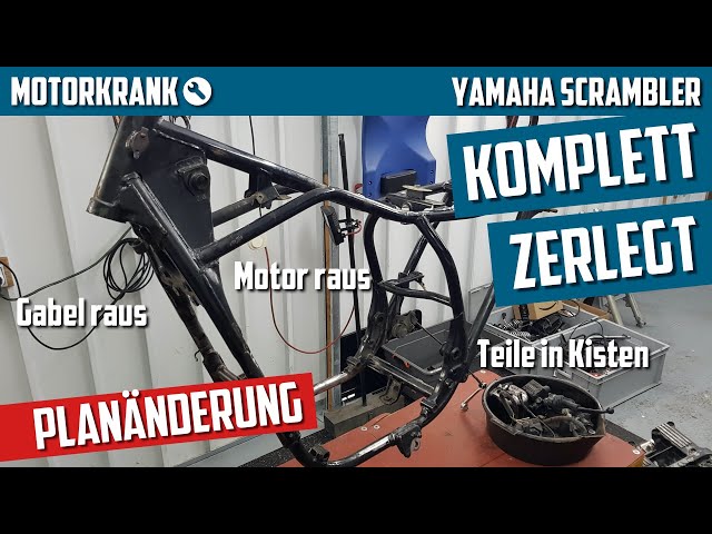 Planänderung  – Einmal komplett zerlegt - Yamaha XJ550 (4V8) Scrambler Café Racer Teil15