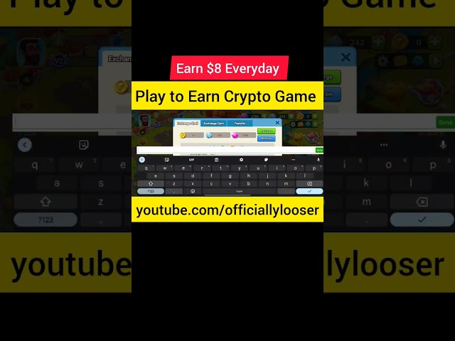 #shorts Waterfall Farm Crypto Play to Earn Game Withdrawal Proof