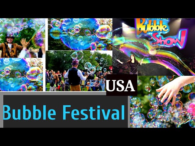Bubble Festival in USA!Food Trucks Festival in America|Biggest Bubble Grandpop Bubble in America vlo