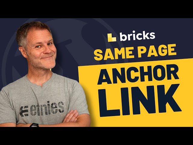 Quick Bricks Tip #01: Same Page Scrolling Anchor Link