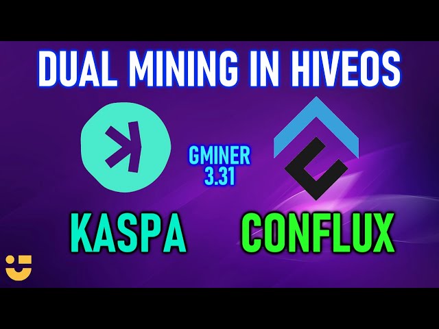 HOW TO DUAL MINE KASPA AND CONFLUX | HIVEOS