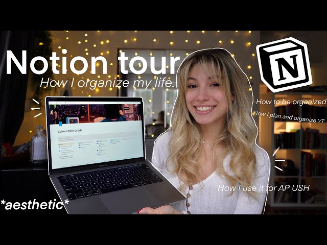 How I organize my life & plan for AP's and YT || Notion Tour!!