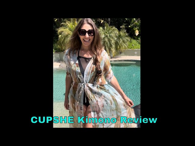 Review of CUPSHE Ombre Beach Cover Up Kimono Dress