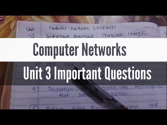 Computer Networks Unit 3 Important Questions for aktu students #computernetwork ‎@SofterShraddha