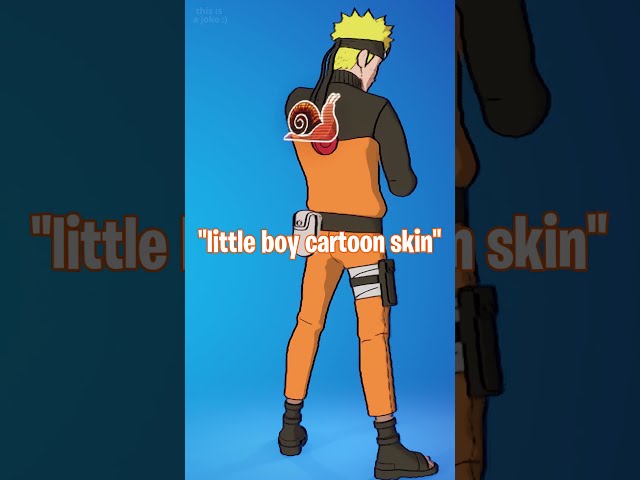 LITTLE BOY CARTOON SKIN?! (original clip) #fortnite #shorts