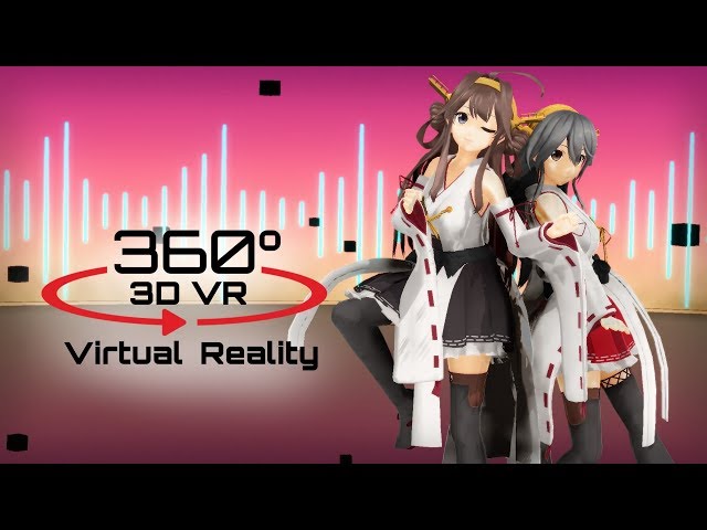 360 3D 4K | MMD Dive to Blue【VR】艦これver2