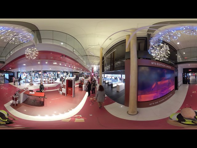 Duty free Dorval airport 360 video for Mass Image /www.VuDuCiel.ca