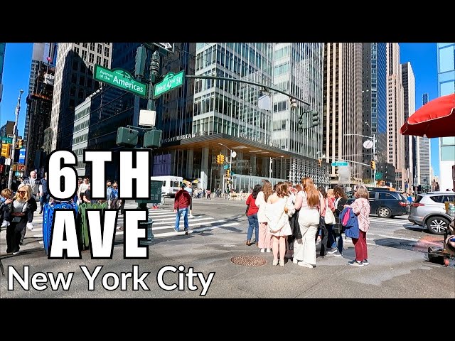New York City's 6th Avenue walk around | walking in Manhattan NYC