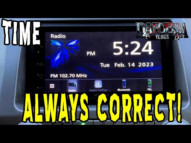 How to Fix the Incorrect Time on Your Kenwood Radio Receiver ( DMX4707S and others)