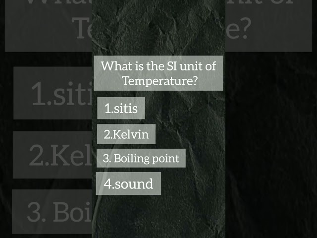 "How to Convert Temperature Units: Understanding Celsius, Fahrenheit, and Kelvin|SI Unit Explained!"