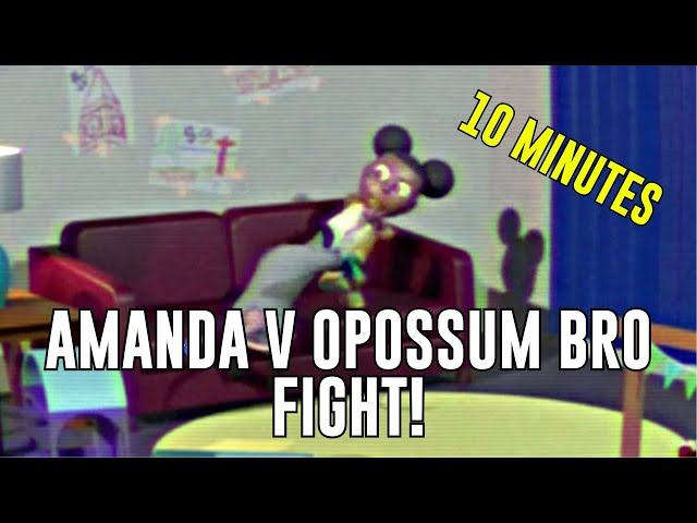 Amanda and Opossum Bro fighting for 10 Mins ASMR - Amanda the Adventurer 2