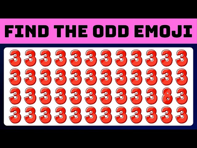 Find the odd emoji | Quiz Amazing